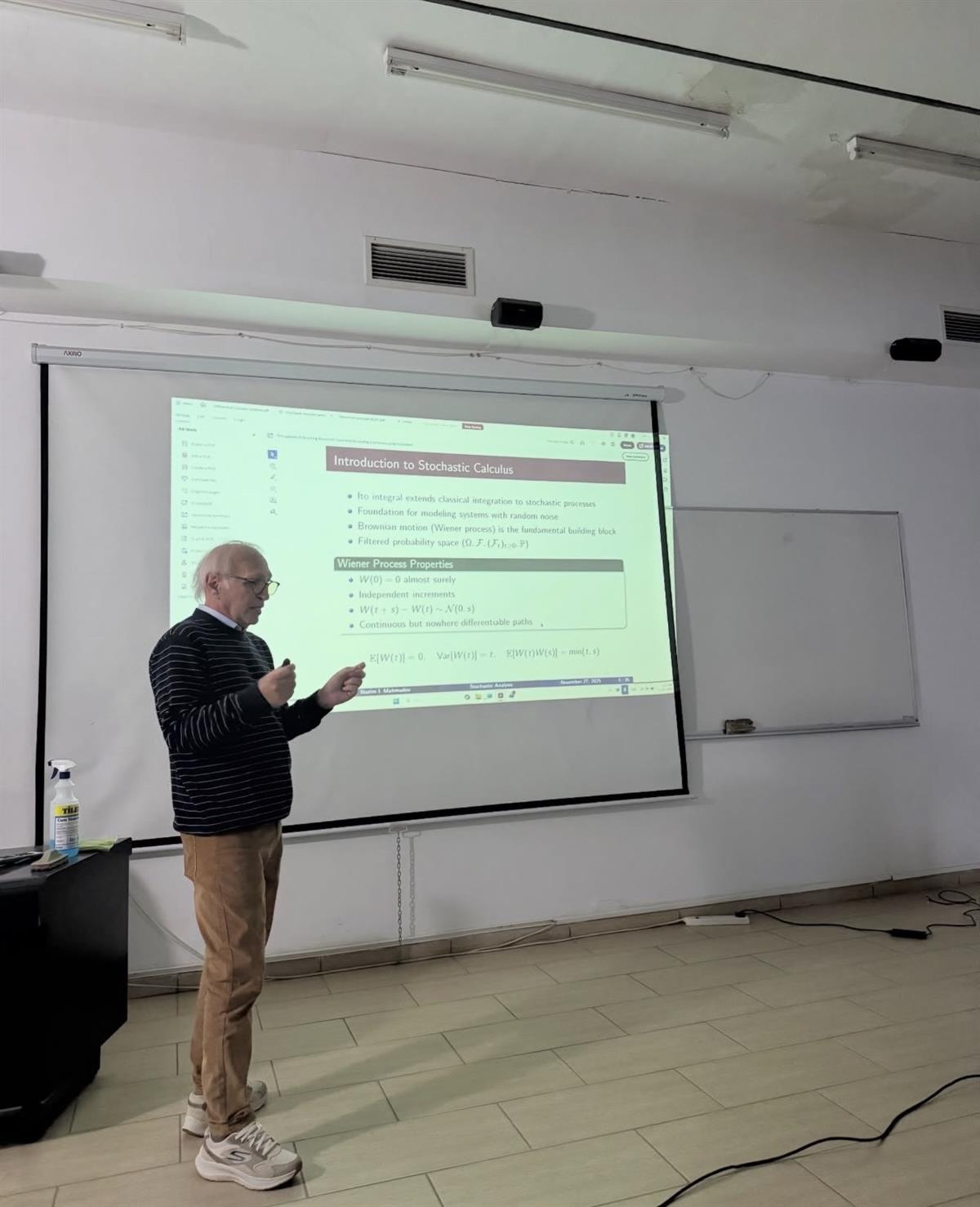 Seminar Entitled "Stochastic Analysis"